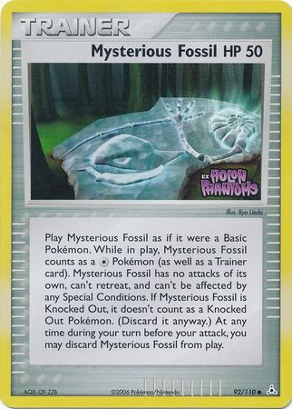 Mysterious Fossil - 92/110 - Reverse Holo - EN