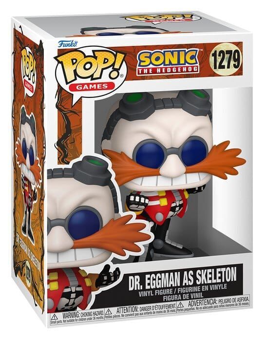 Sonic the Hedgehog POP! Games Vinyl Figur Skeleton Robotnik 9 cm