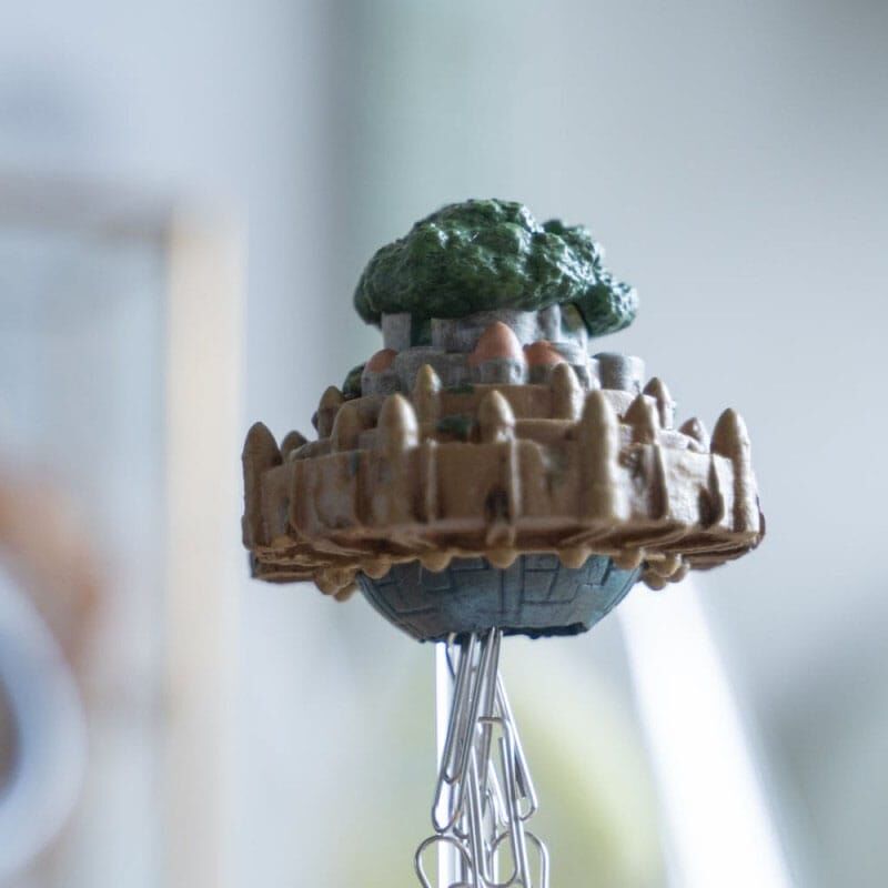 Das Schloss im Himmel Statue Magnet Flying Castle 13 cm