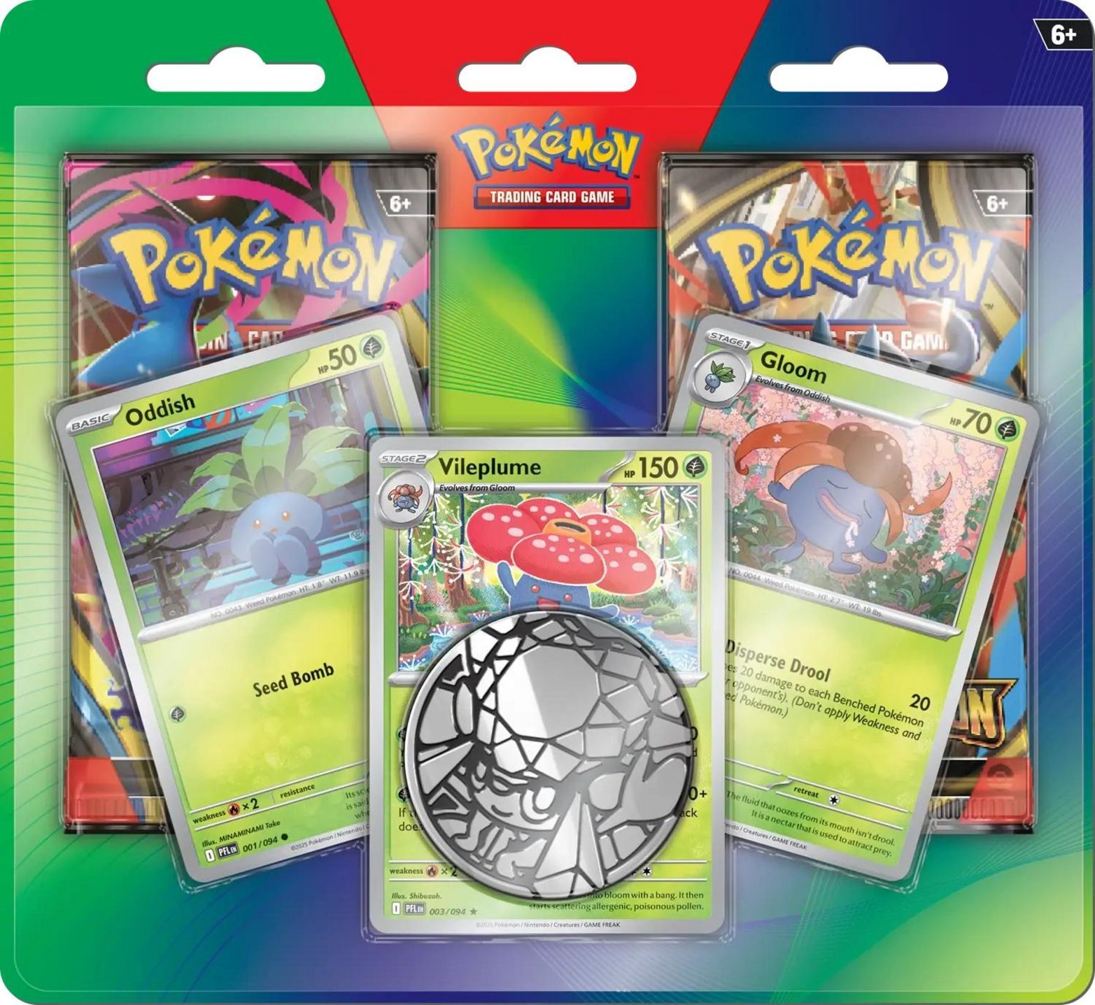 Pokemon TCG: Enhanced 2-Pack Blister - Oddish, Gloom, & Vileplume - EN