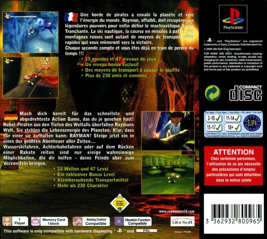 Rayman 2: The Great Escape - DE