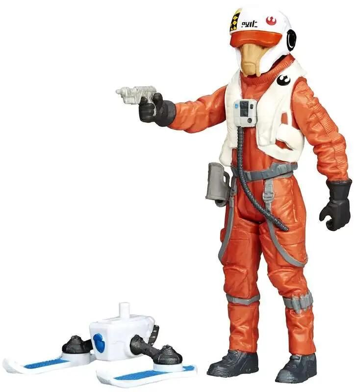 Star Wars The Force Awakens Snow & Desert X-Wing Pilot Asty Action Figure [Snow Mission]