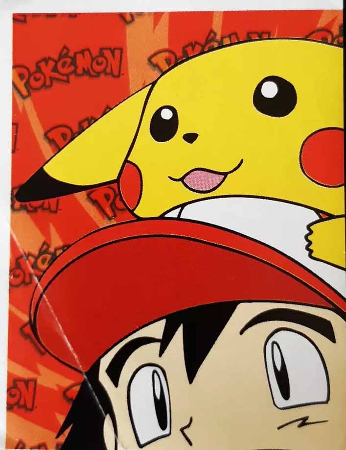 Ash & Pikachu - 151 - Merlin Sticker Series 1