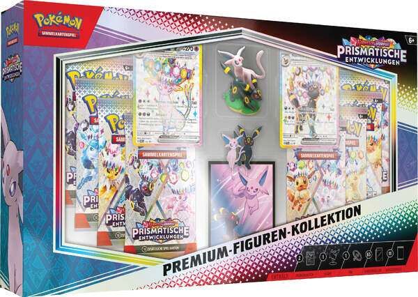 Pokémon TCG: Prismatische Entwicklungen Premium-Figuren-Kollektion - DE Pokémon TCG: Prismatische Entwicklungen Premium-Figuren-Kollektion - DE