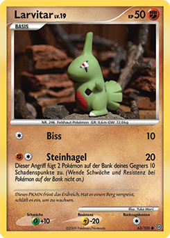 Larvitar - 63/100 - Pokemon TCG - Near Mint