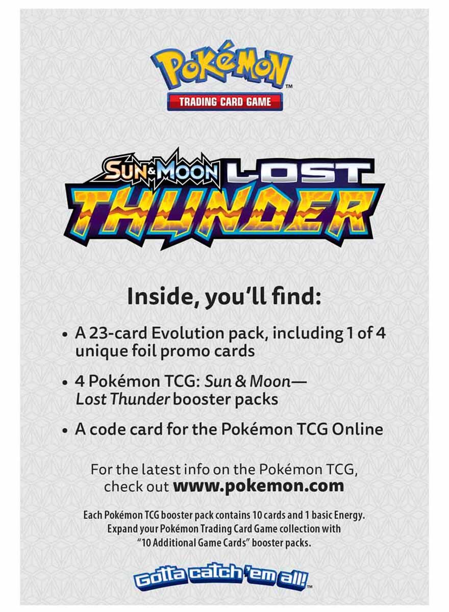 Pokémon Sun & Moon Lost Thunder Build & Battle Prerelease Kit - EN