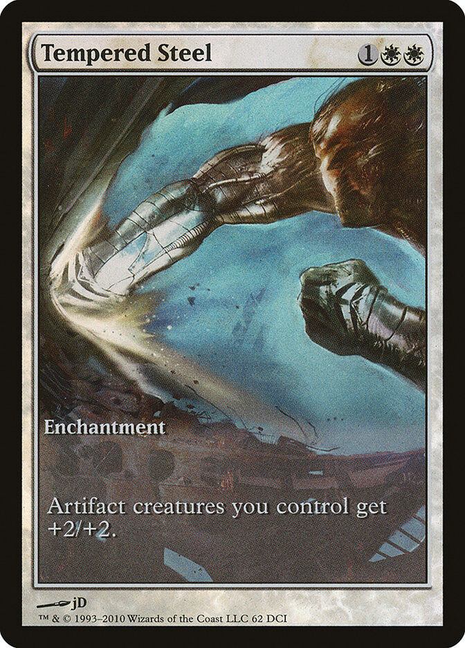 tempered-steel-game-day-extended-art-foil-promo-mtg-near-mint-en Tempered Steel - Game Day Extended Art Foil Promo - MTG - Near Mint - EN