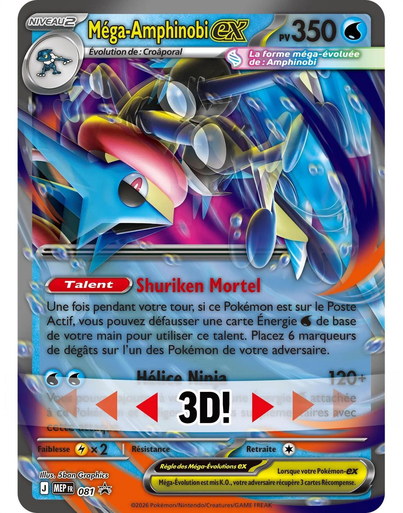 Pokémon TCG: Méga-Amphinobi Premium ex Collection - FR