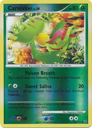 Carnivine - 68/127 - Reverse Holo - EN Carnivine - 68/127 - Reverse Holo - EN