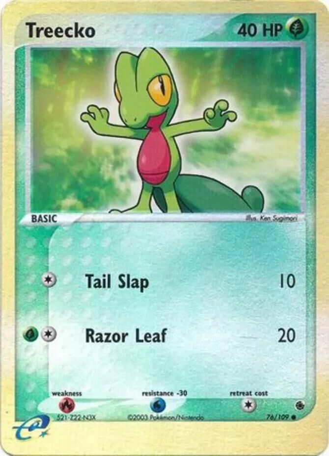 Treecko - 76/109 - Reverse Holo - EN Treecko - 76/109 - Reverse Holo - EN