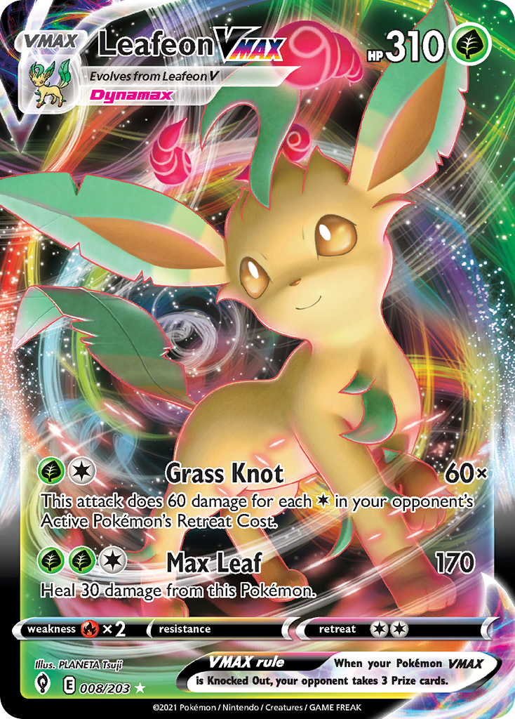 Leafeon VMAX - 008/203 - EN Leafeon VMAX - 008/203 - EN