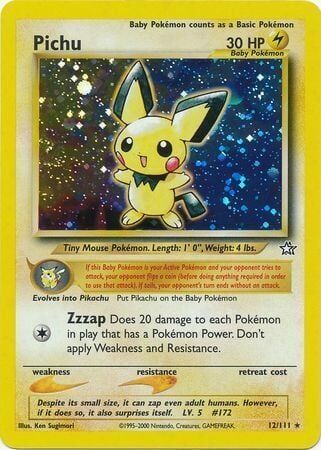 Pichu - 12/111 - Unlimited - EN