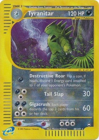 Tyranitar - 40/147 - Reverse Holo - EN Tyranitar - 40/147 - Reverse Holo - EN