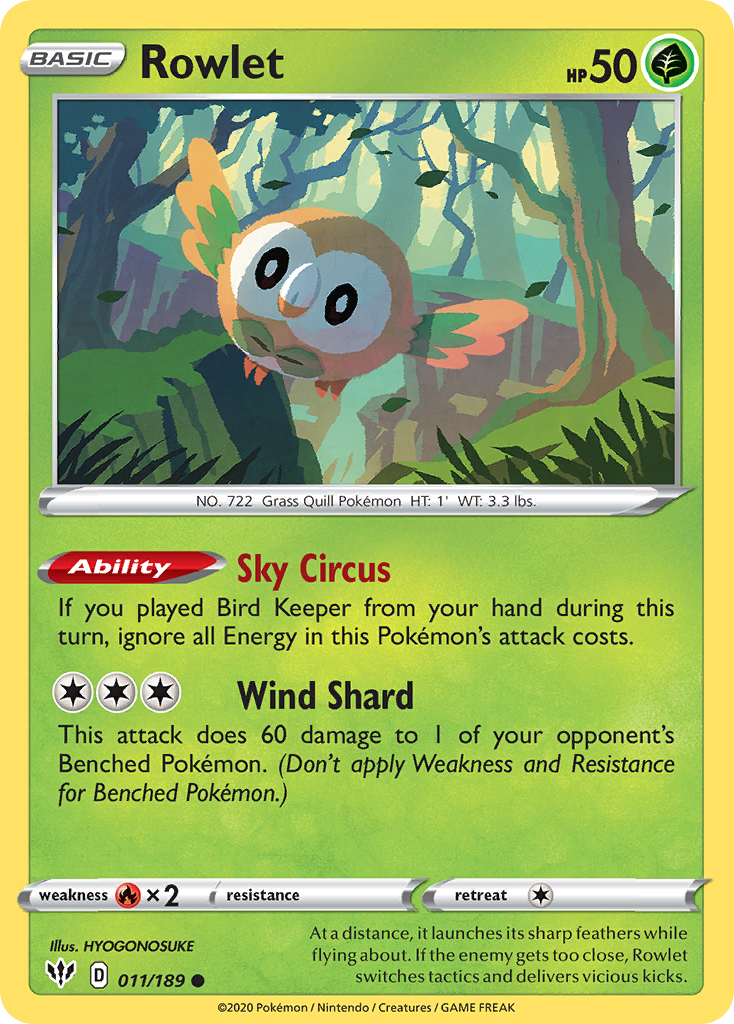 Rowlet - 011/189 - EN Rowlet - 011/189 - EN