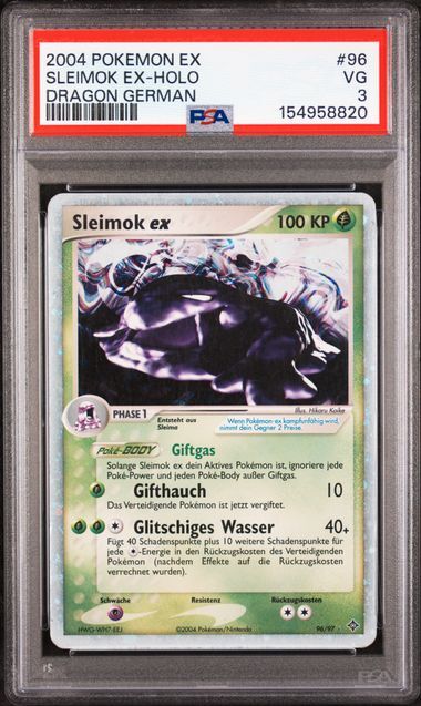 Sleimok ex #96 - Ex Dragon - Holo - PSA 3 VG - Pokemon