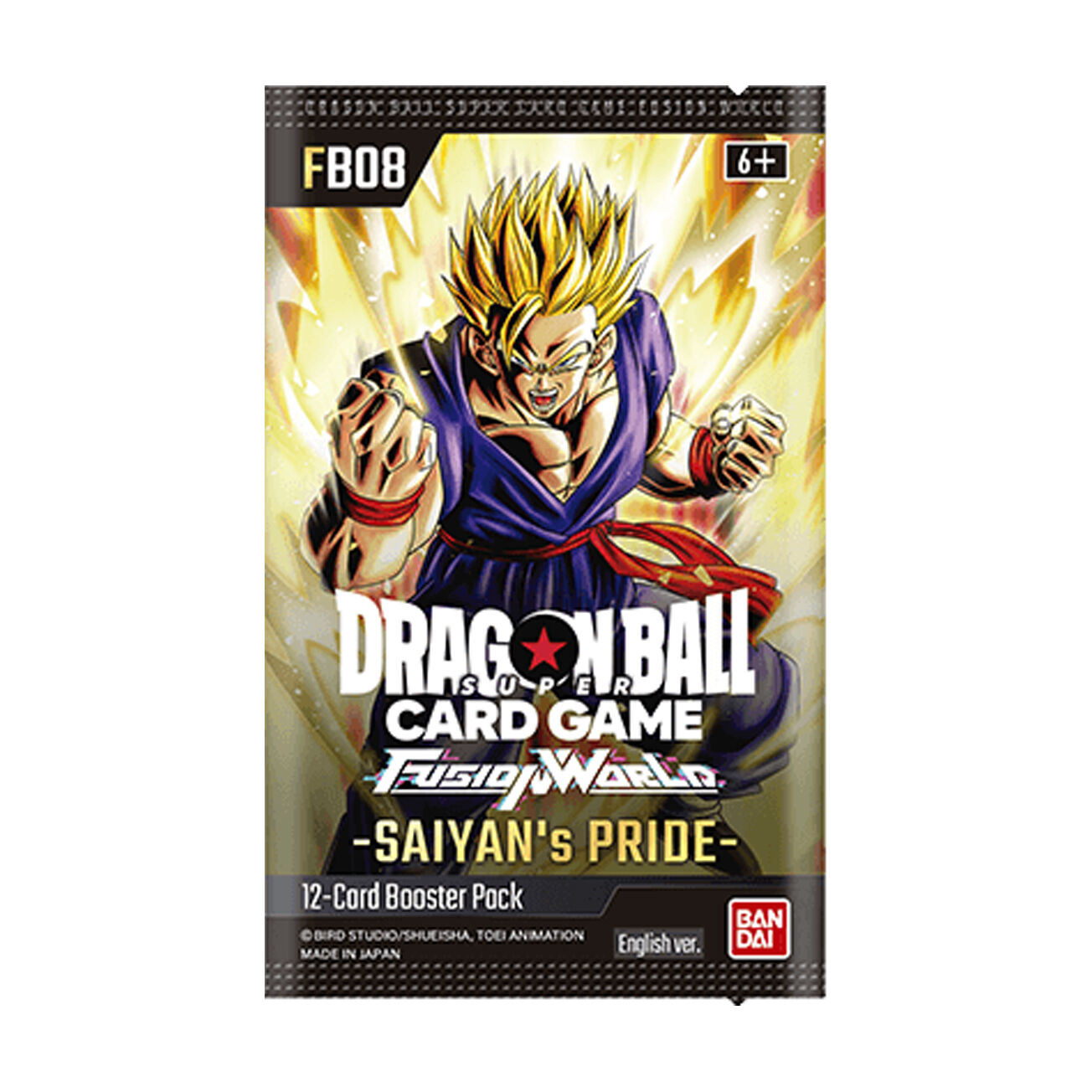 Fusion World Saiyan's Pride (FB08) Booster Pack - Dragonball Super Card Game - EN Fusion World Saiyan's Pride (FB08) Booster Pack - Dragonball Super Card Game - EN