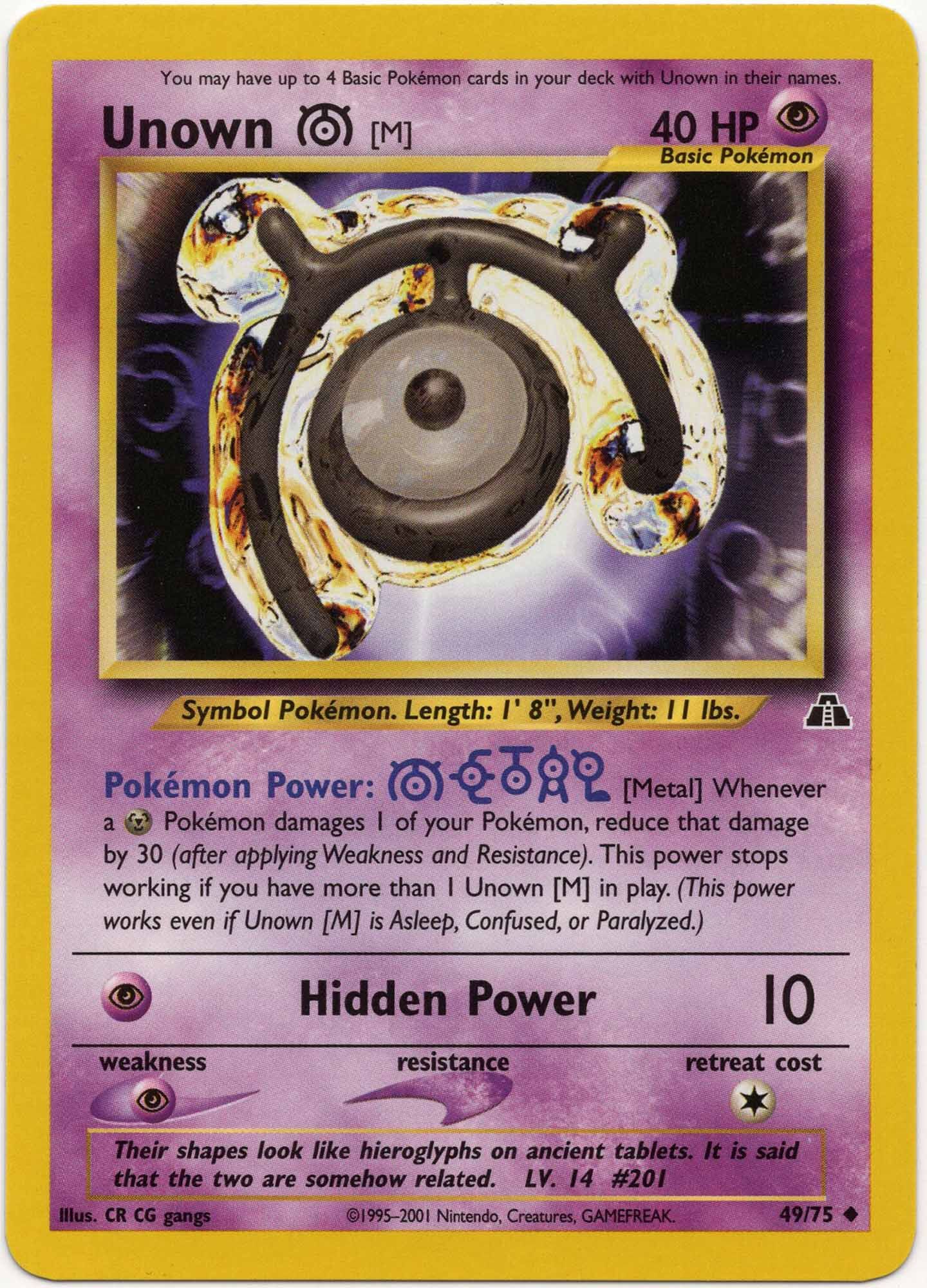 unown-m-49-75-pok-mon-tcg Unown M - 49/75 - Pokémon TCG