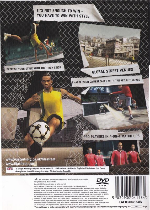 FIFA Street - PS2 - DE