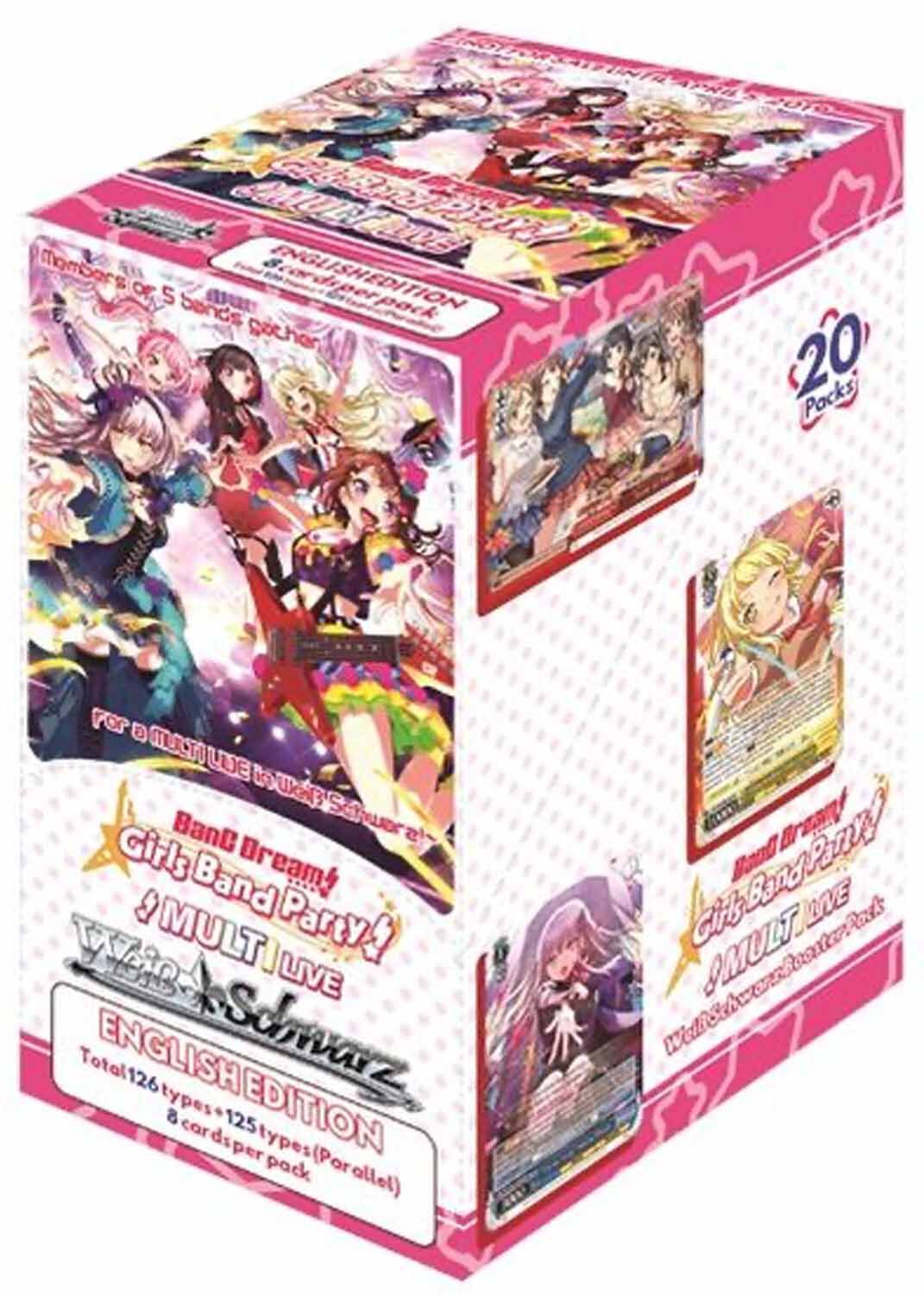 BanG Dream! Girls Band Party! MULTI LIVE Booster Display - Weiss Schwarz TCG - EN