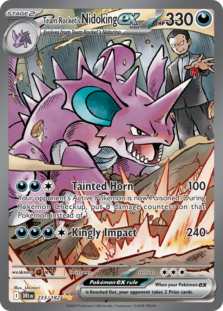 Team Rocket’s Nidoking ex - 233/182 - EN Team Rocket’s Nidoking ex - 233/182 - EN