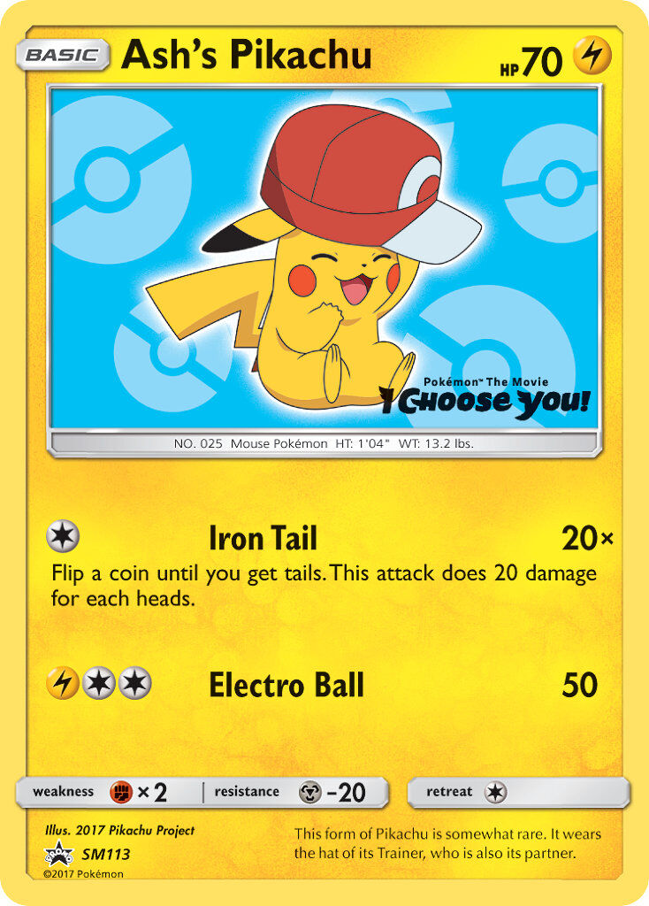 Ash’s Pikachu - SM113/SM113 - EN Ash’s Pikachu - SM113/SM113 - EN