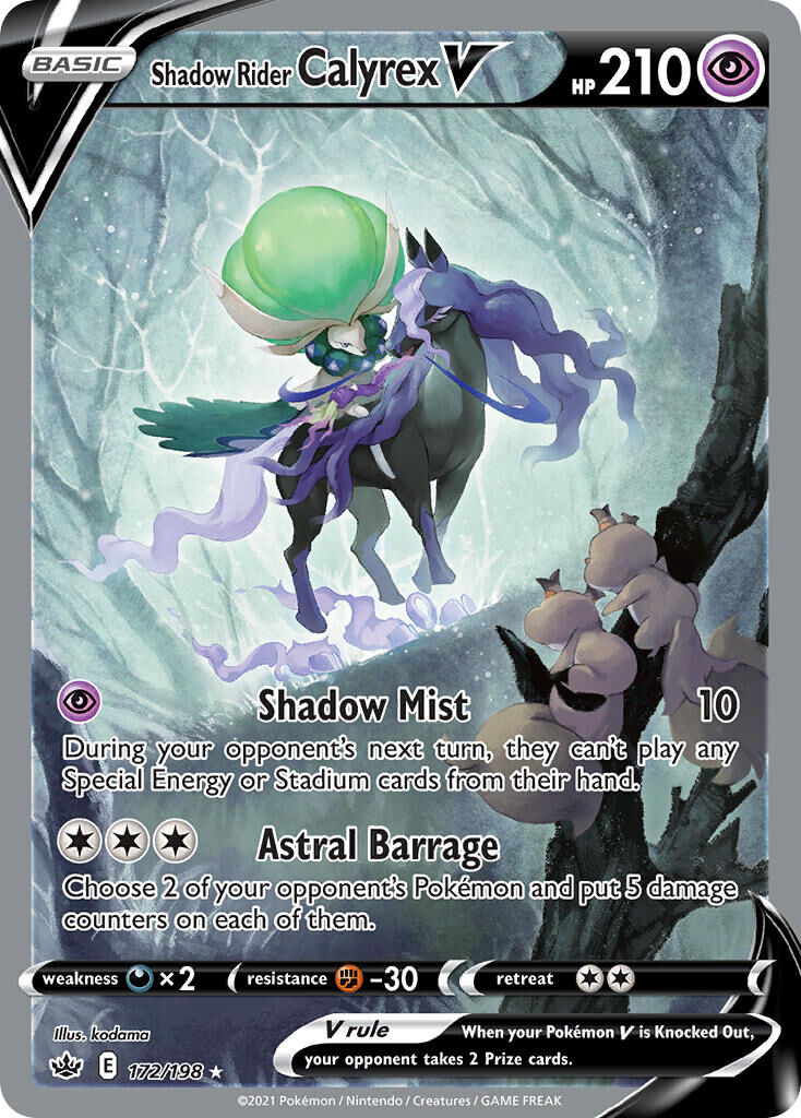Shadow Rider Calyrex V - 172/198 - EN Shadow Rider Calyrex V - 172/198 - EN
