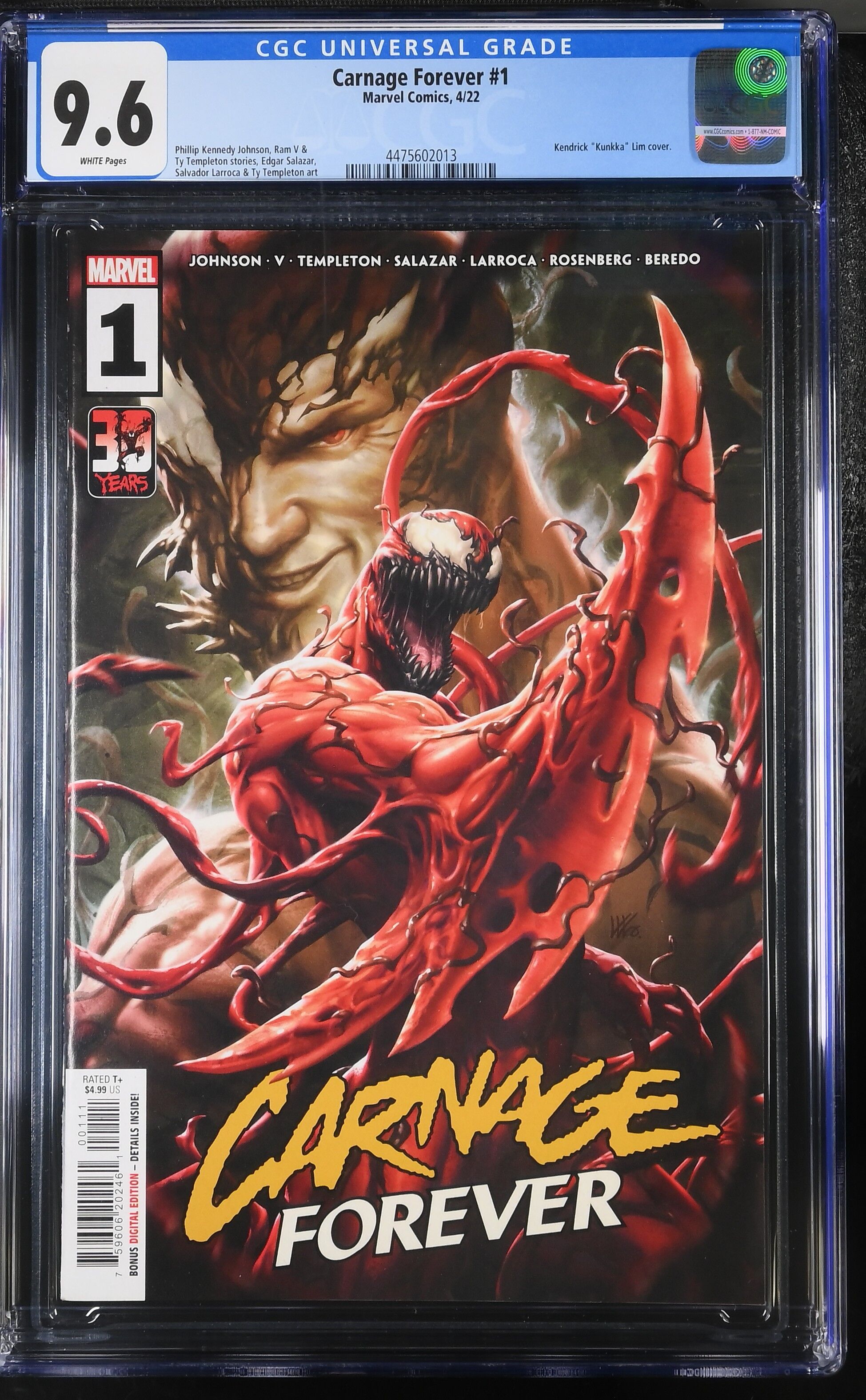 Carnage Forever #1 CGC 9.6 Carnage Forever #1 CGC 9.6