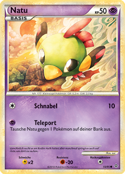 Natu - 55/95 - Reverse Holo - Pokémon TCG - Near Mint