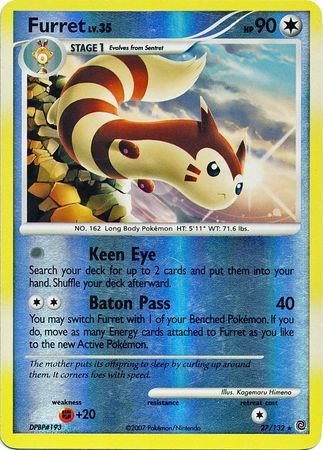 Furret - 27/132 - Reverse Holo - EN Furret - 27/132 - Reverse Holo - EN