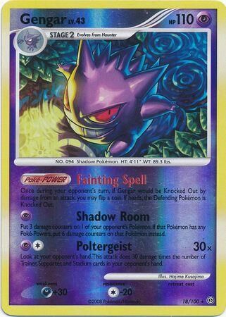 Gengar - 18/100 - Reverse Holo - EN