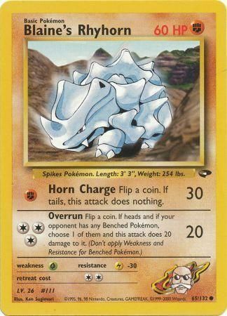 Blaine’s Rhyhorn - 65/132 - Unlimited - EN
