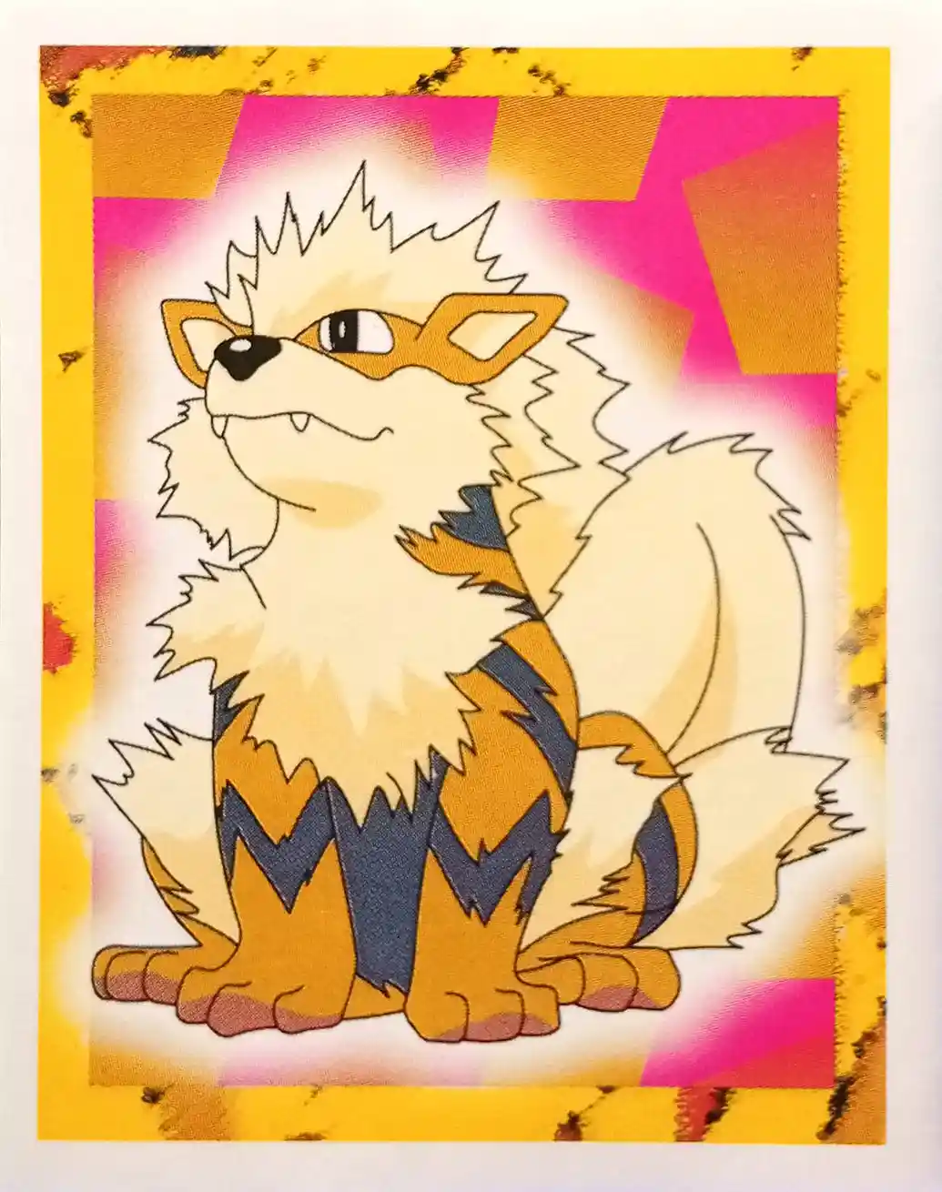 Arcanine - 59 - Merlin Sticker Series 1