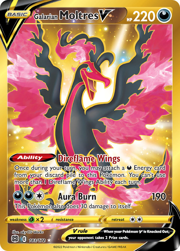 Galarian Moltres V - 183/172 - EN Galarian Moltres V - 183/172 - EN