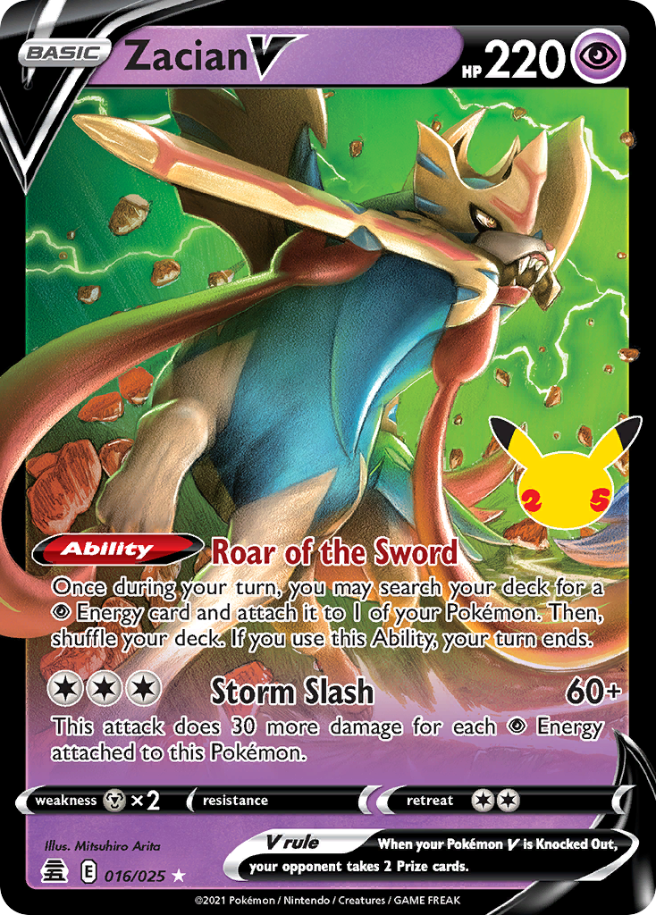 Zacian V - 016/25 - EN Zacian V - 016/25 - EN