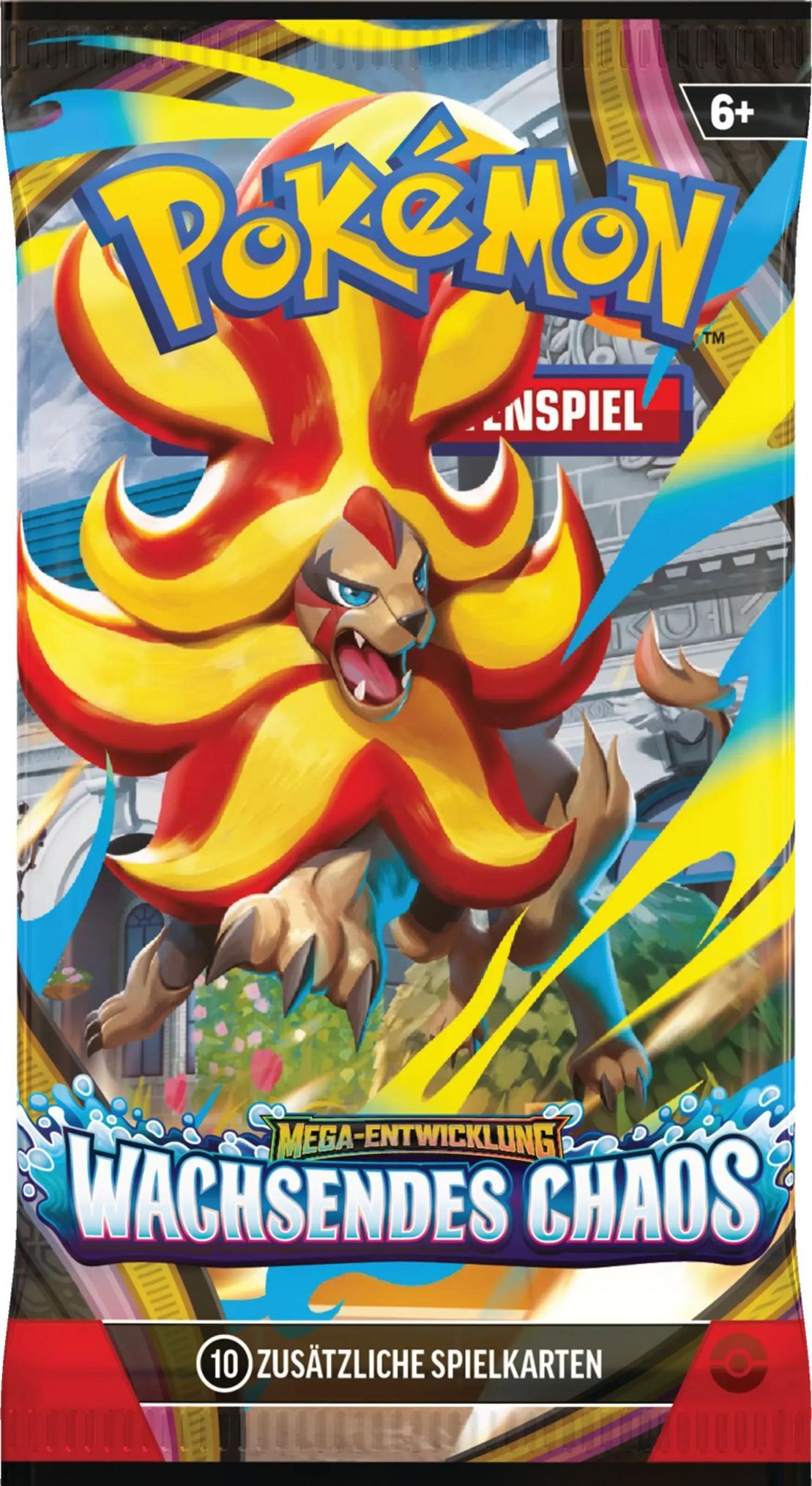 Pokémon TCG: Mega Evolution (ME04) - Wachsendes Chaos 1 Random Booster Pack (10 Cards) - DE Pokémon TCG: Mega Evolution (ME04) - Wachsendes Chaos 1 Random Booster Pack (10 Cards) - DE