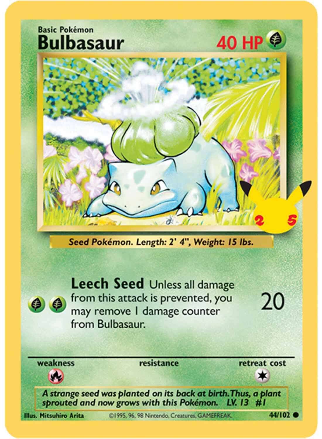Pokémon 25th Anniversary Kanto Starters 3 Pack Jumbo Promos - EN