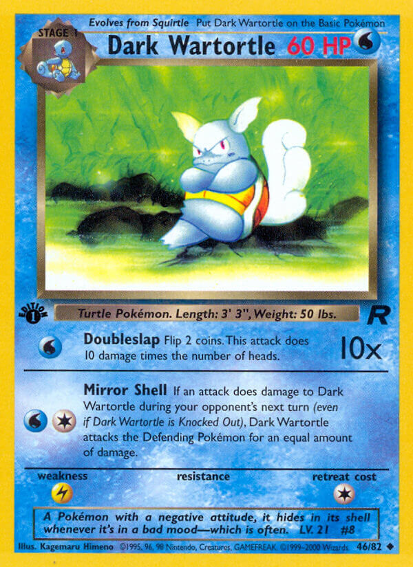 Dark Wartortle - 46/82 - EN