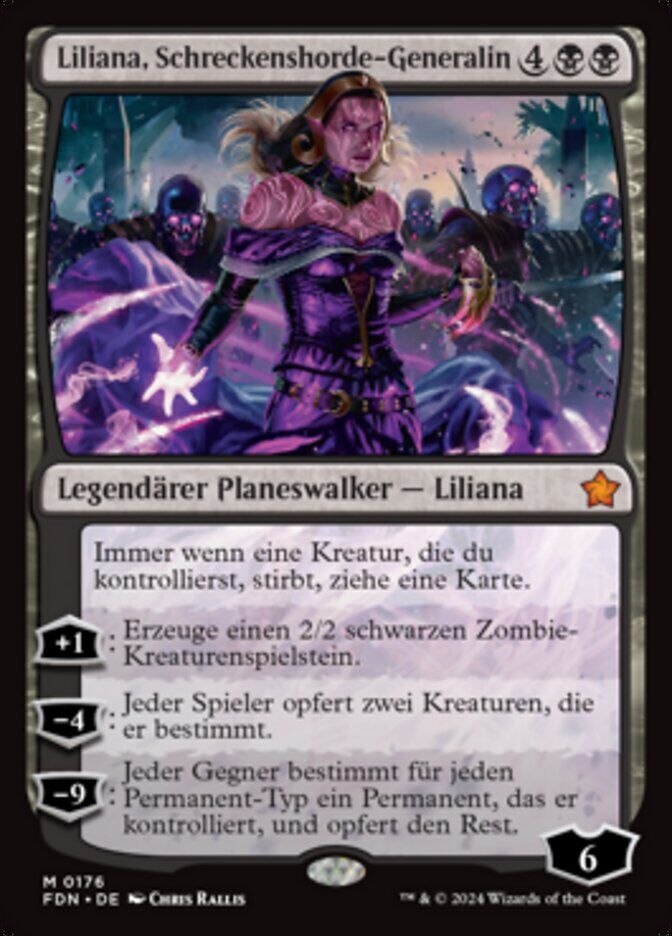 Liliana, Dreadhorde General - FDN 176 - Normal - DE - NM Liliana, Dreadhorde General - FDN 176 - Normal - DE - NM