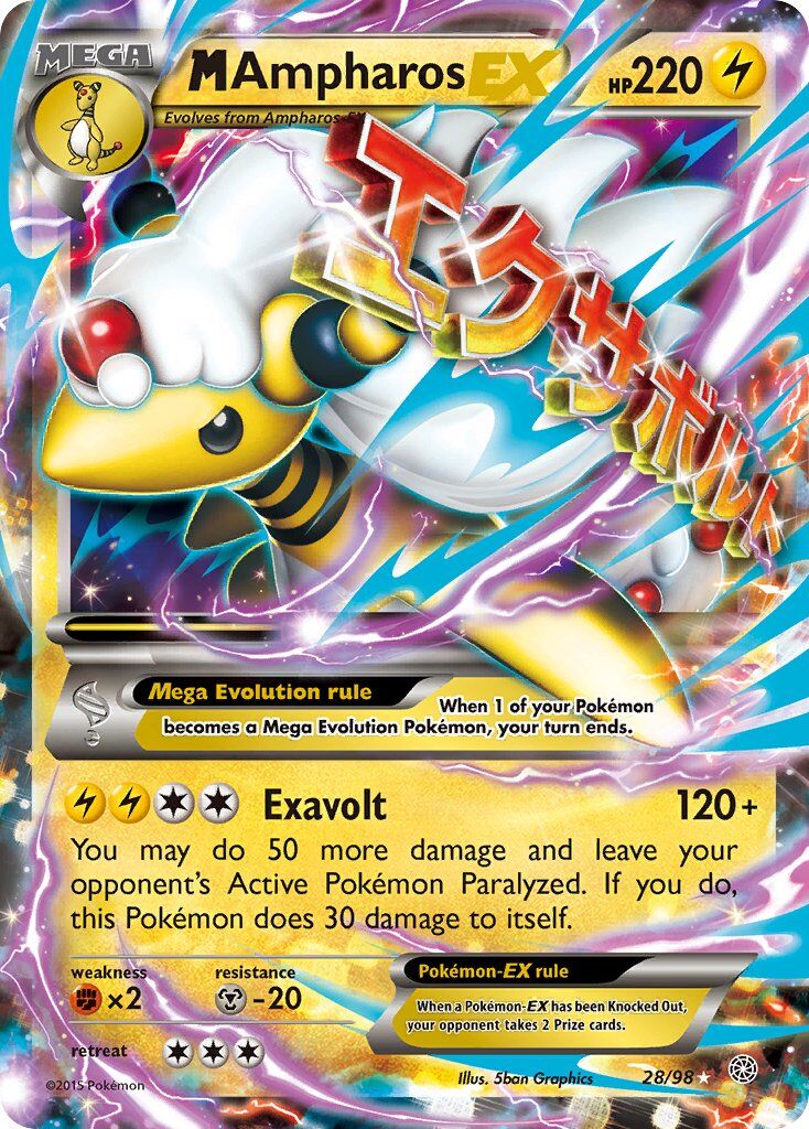 M Ampharos-EX - 28/98 - EN