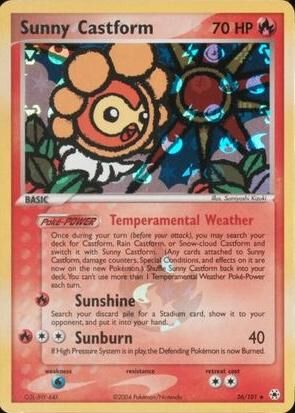 Sunny Castform - 26/101 - Reverse Holo - EN