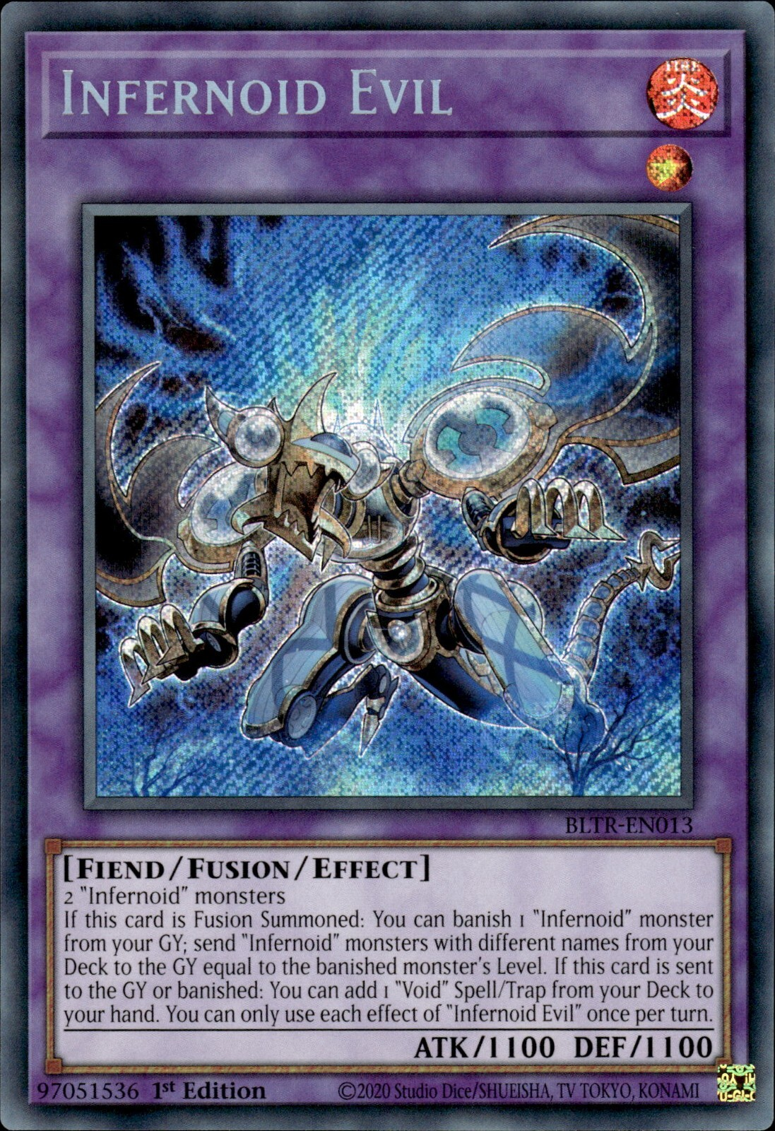 Infernoid Evil - BLTR-013 - Secret Rare - 1. Auflage Infernoid Evil - BLTR-013 - Secret Rare - 1. Auflage