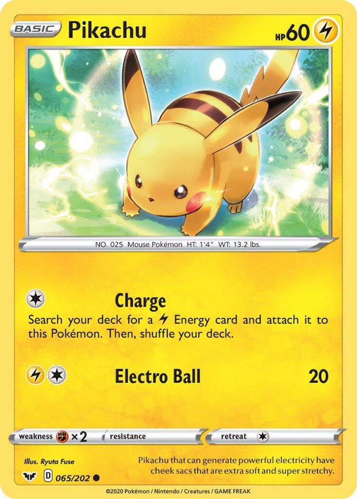 Pikachu - 065/202 - EN Pikachu - 065/202 - EN