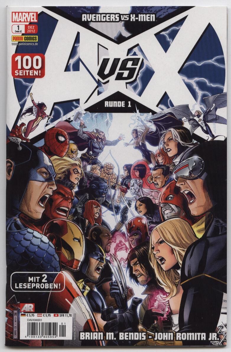 Avengers vs X-Men AVX #1-6 komplett