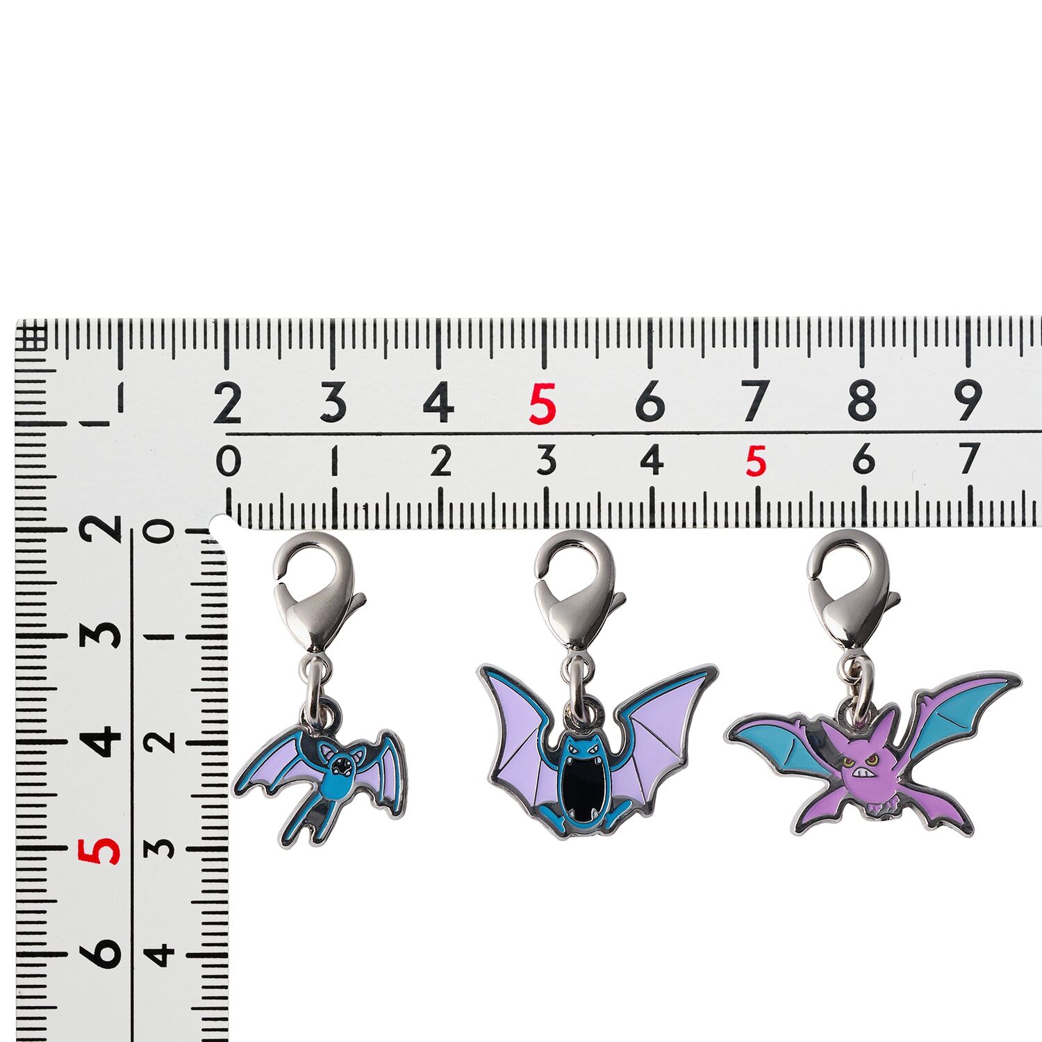 Pokemon Center - Zubat, Golbat und Crobat Schlüsselanhänger - 3 Stück