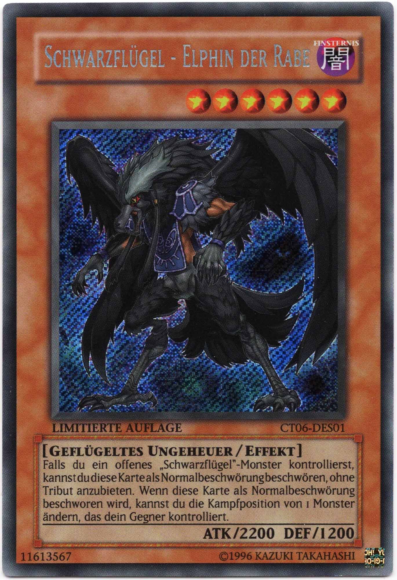 schwarzfl-gel-elphin-der-rabe-ct06-dese01-secret-rare-limitierte-auflage-lightly-played Schwarzflügel - Elphin der Rabe - CT06-DESE01 - Secret Rare - Limitierte Auflage (Lightly Played)