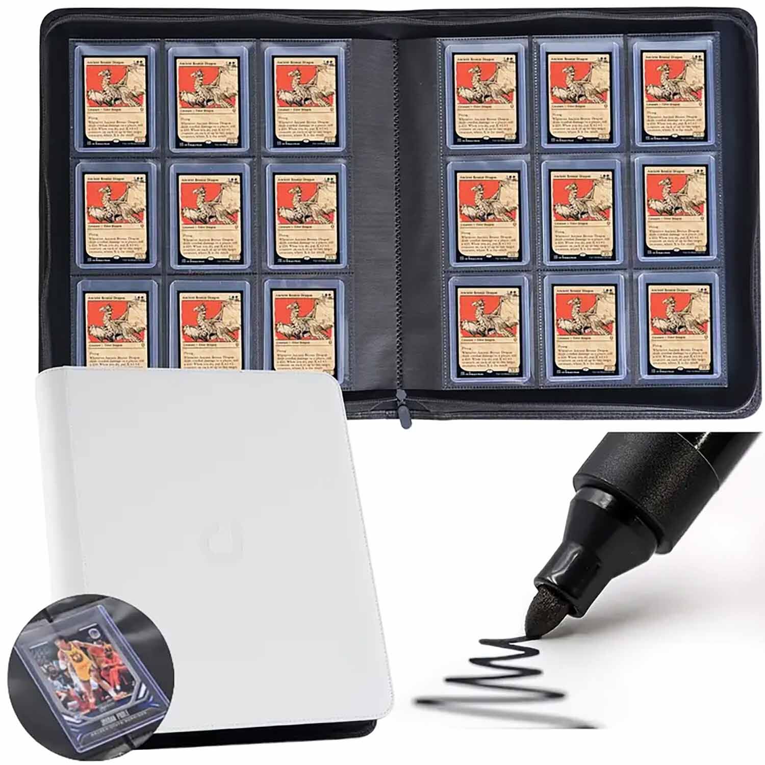 Toploader Binder Order Weiss (288 Cards)