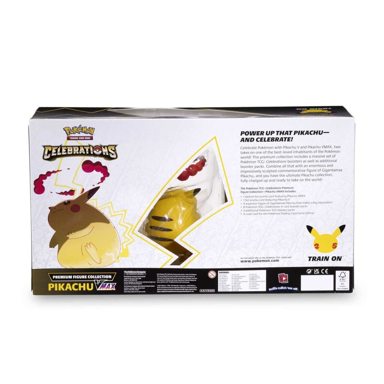 Pokémon 25th Anniversary Celebrations Premium Figure Collection Pikachu VMAX Box - EN