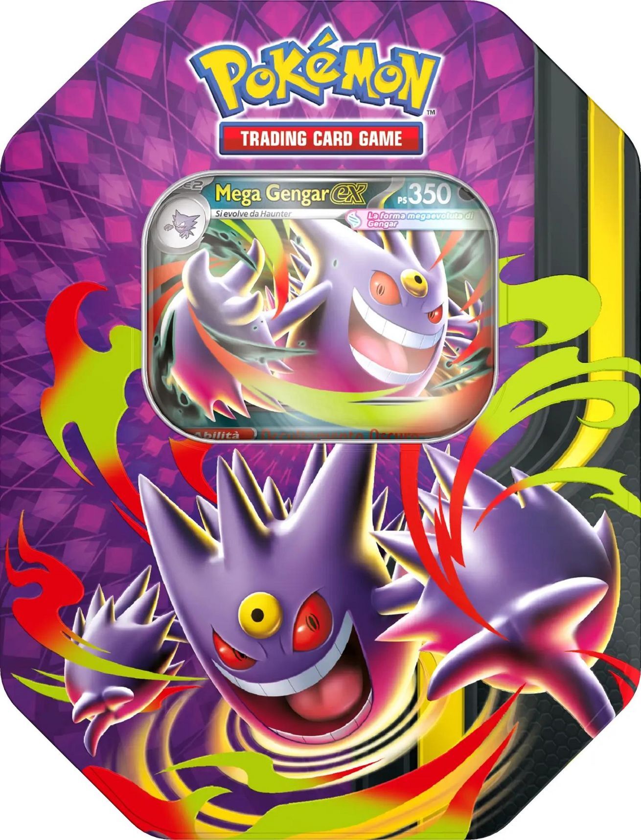 Pokémon TCG: Mega Chiarodiluna ex Tin Mega Gengar - IT Pokémon TCG: Mega Chiarodiluna ex Tin Mega Gengar - IT