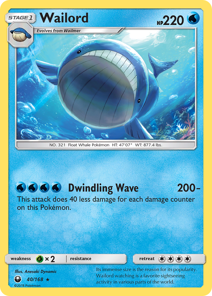 Wailord - 40/168 - EN Wailord - 40/168 - EN