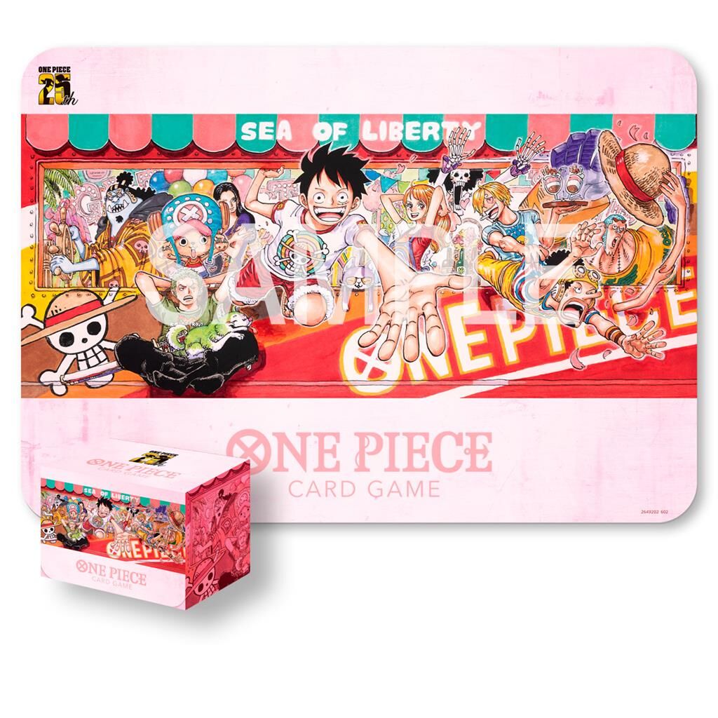 One Piece Card Game - Playmat and Card Case Set - 25th Edition One Piece Card Game - Playmat and Card Case Set - 25th Edition